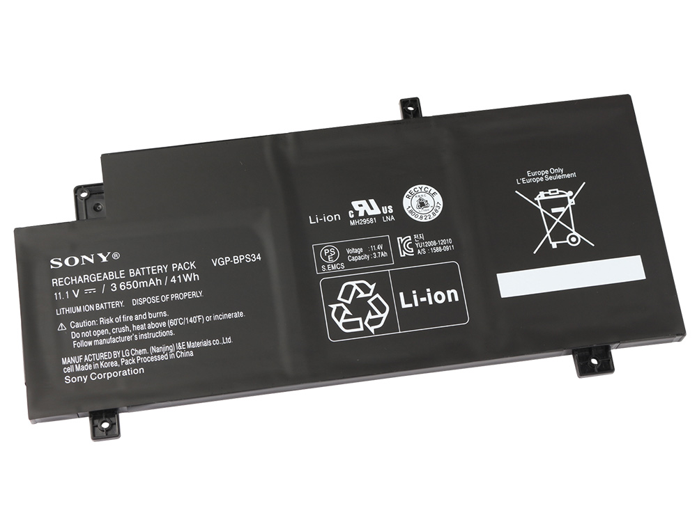 מקורי 3650mAh מקורי Sony Vaio SVF15A15STB SVF15A1A4E SVF15A1B4E