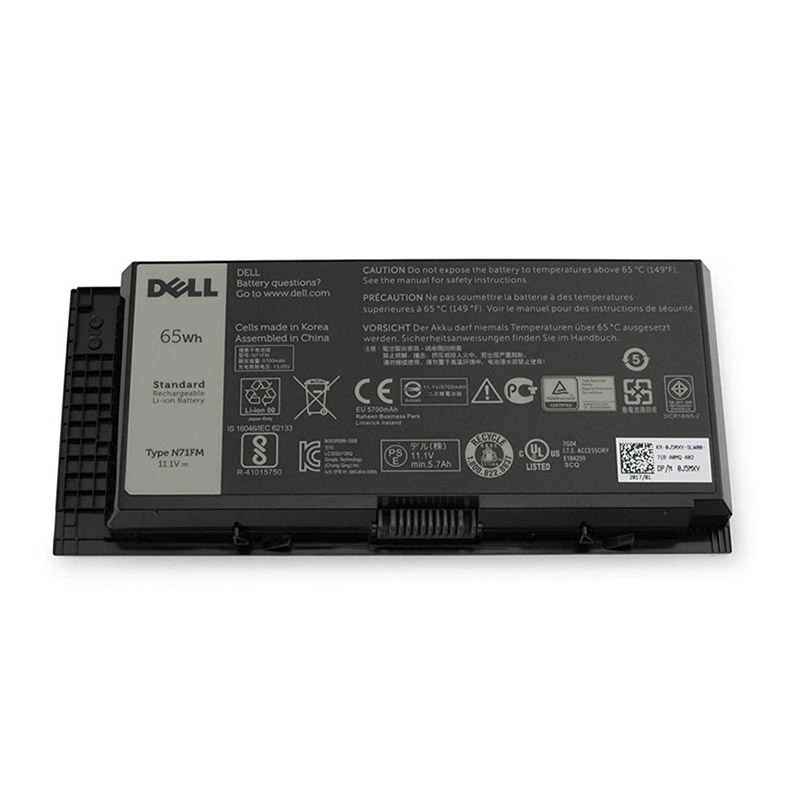 6 תא 65Whr סוללה N71FM 5V19F 451-BBGN Dell Precision M4800 P20E