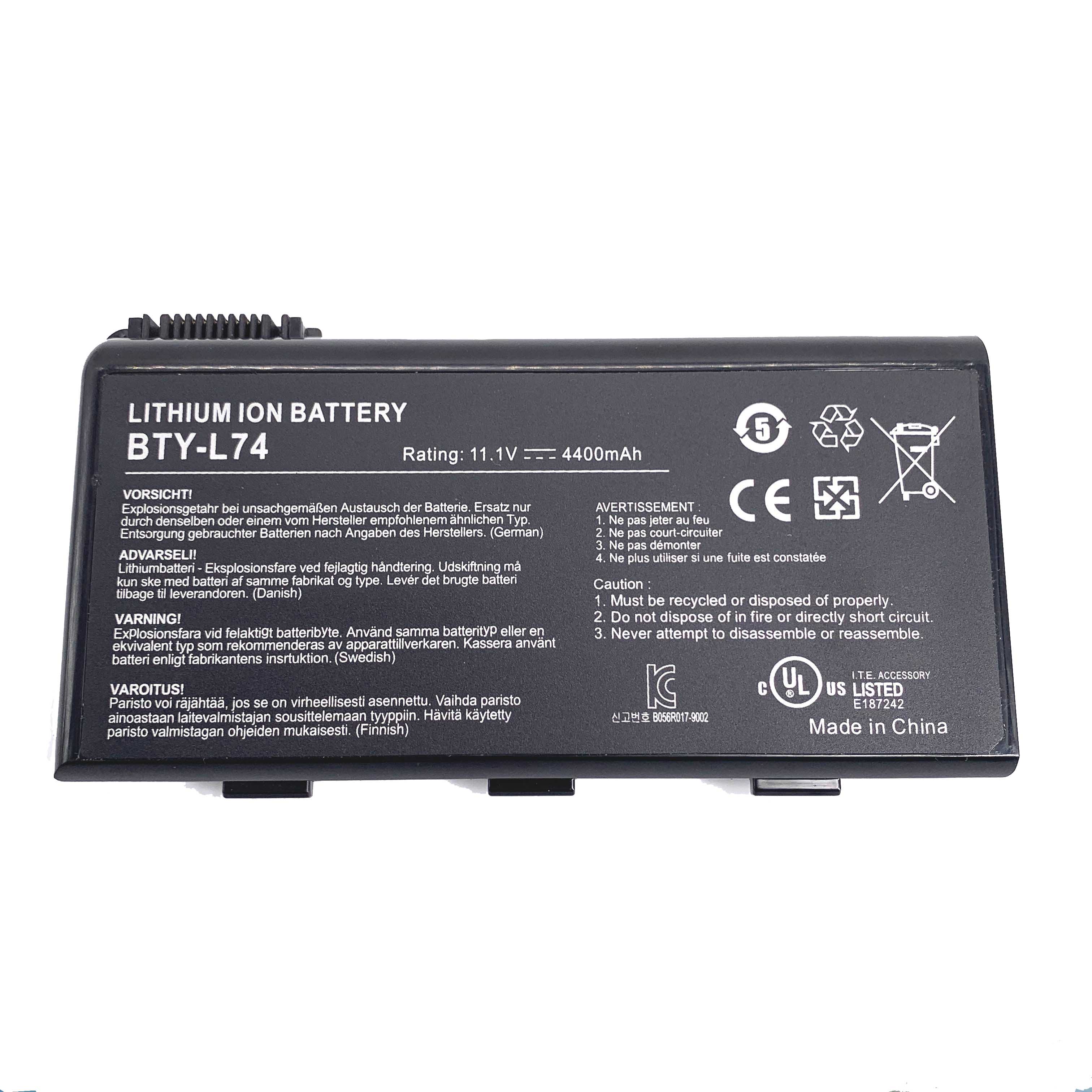 4400mAh 6 תא MSI A6235-036 מקורי