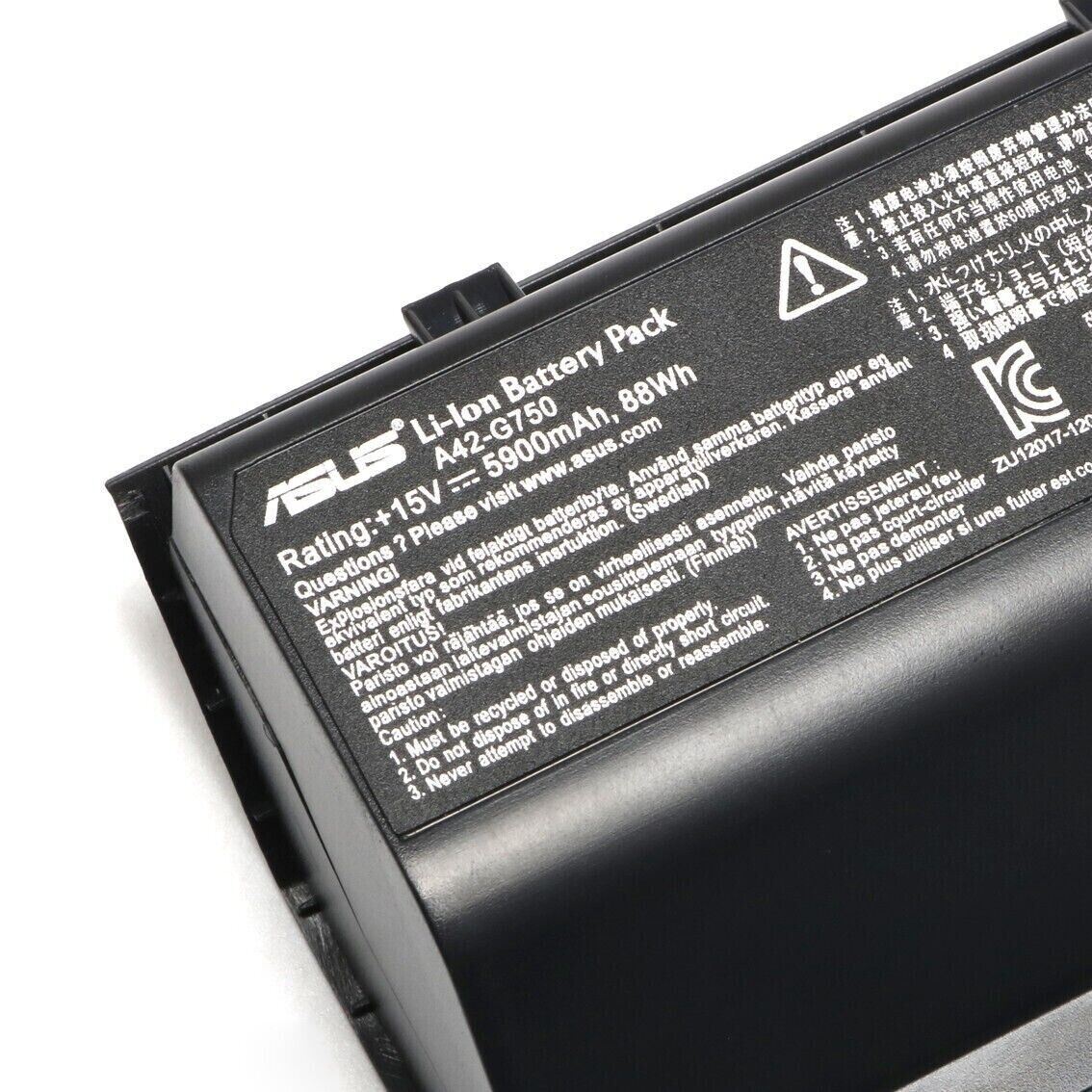 8 מקורי 5900mAh 88Whr מקורי Asus ROG G750JZ G750JM G750JS i7-4700