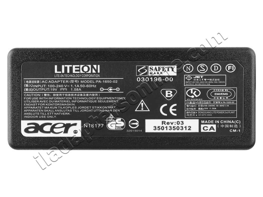 30W Acer 25.LP20Q.003 AC מתאם מטען