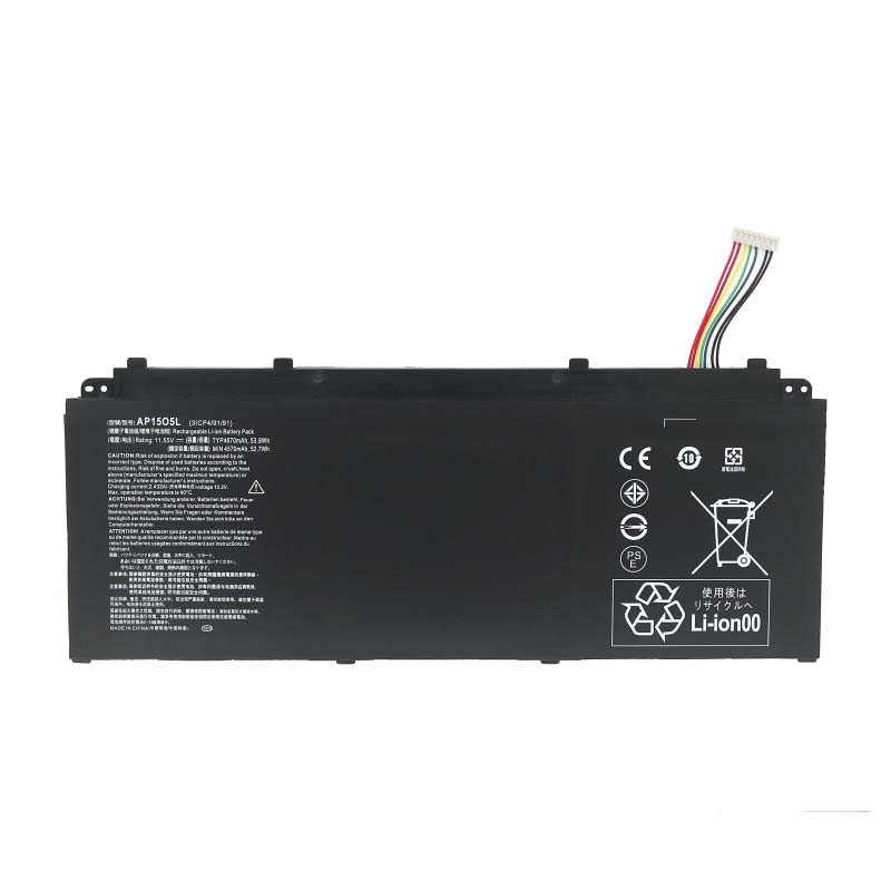 Acer AP15O5L AP1505L סוללה 4670mAh 53.9Wh