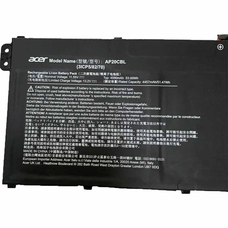 4590mAh 53Wh סוללה Acer Aspire Vero AV15-51-53J9(NX.AYCTA.001)