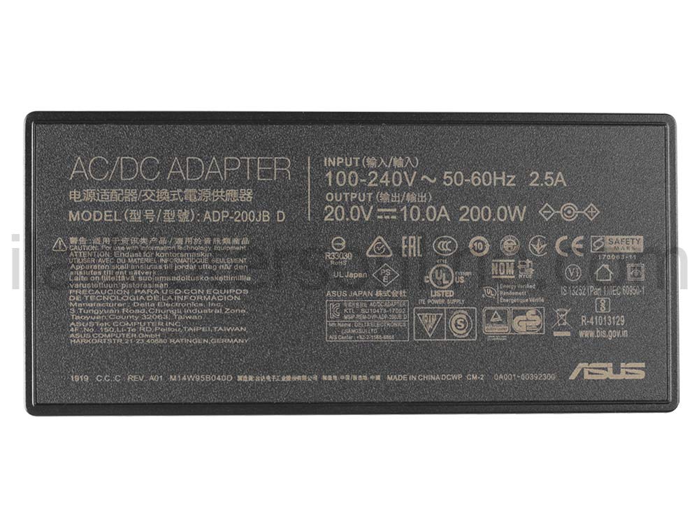 מקורי 200W Asus ADP-200JB D AC מתאם מטען