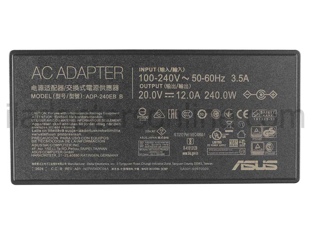 מקורי 240W Asus ADP-240EB B AC מתאם מטען