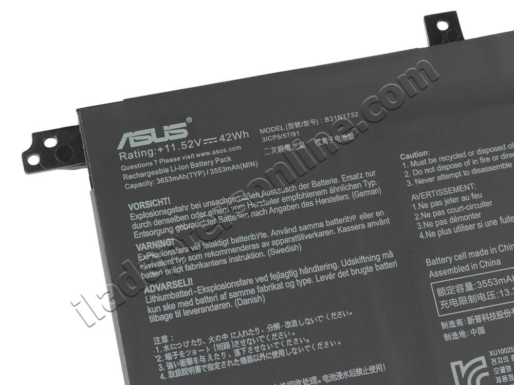 מקורי 3653mAh 42Wh סוללה Asus 0B200-02960000