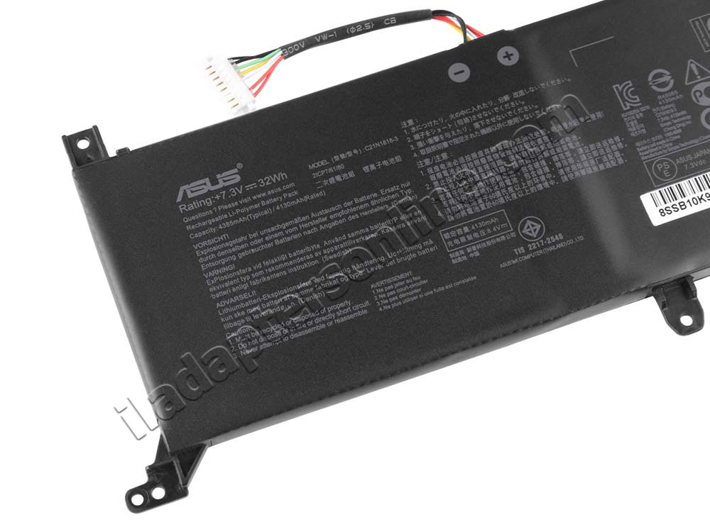 מקורי 4805mAh 37Wh סוללה Asus C21N1818