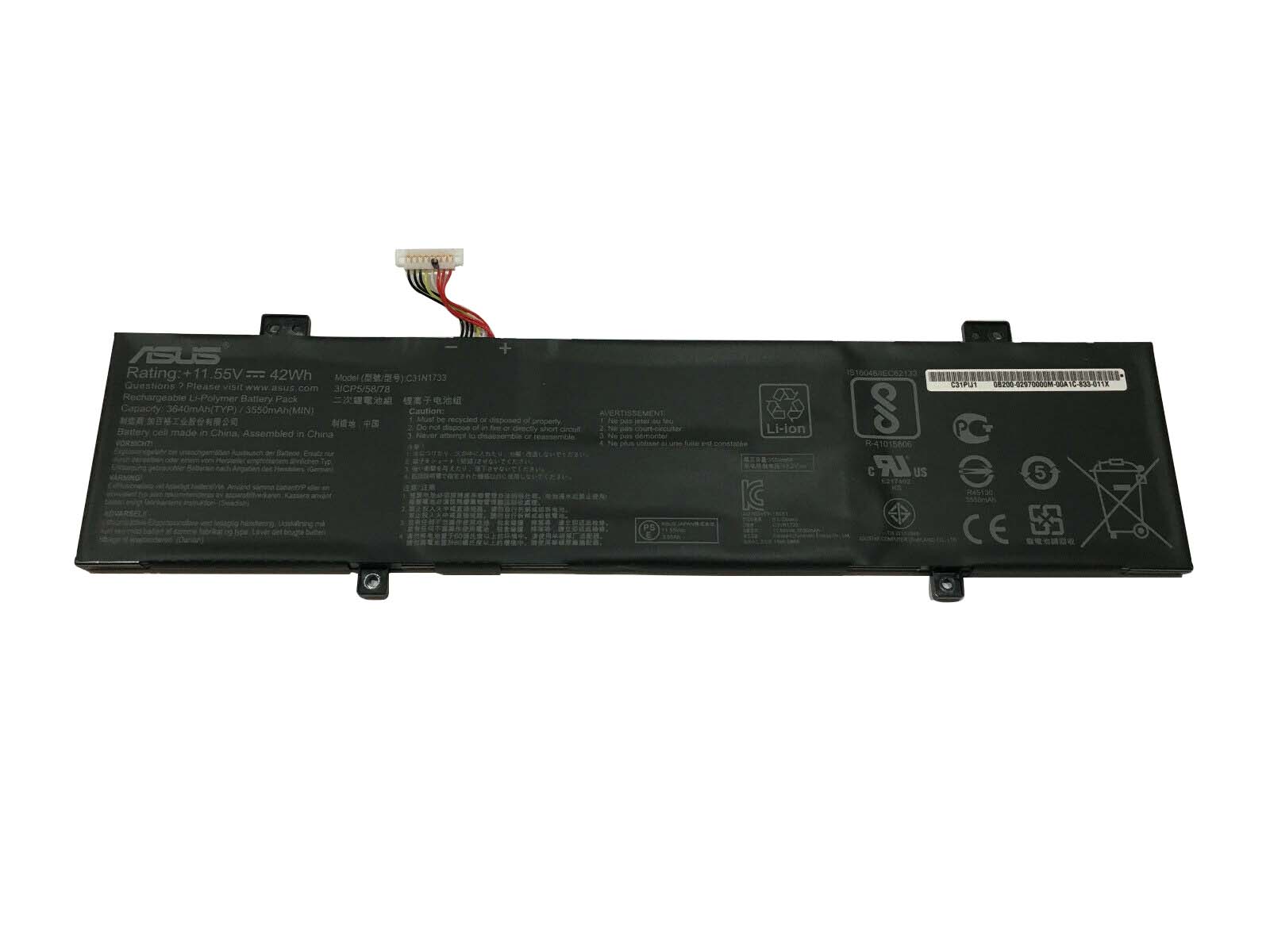 מקורי 3640mAh 42Wh סוללה Asus 0B200-02970000