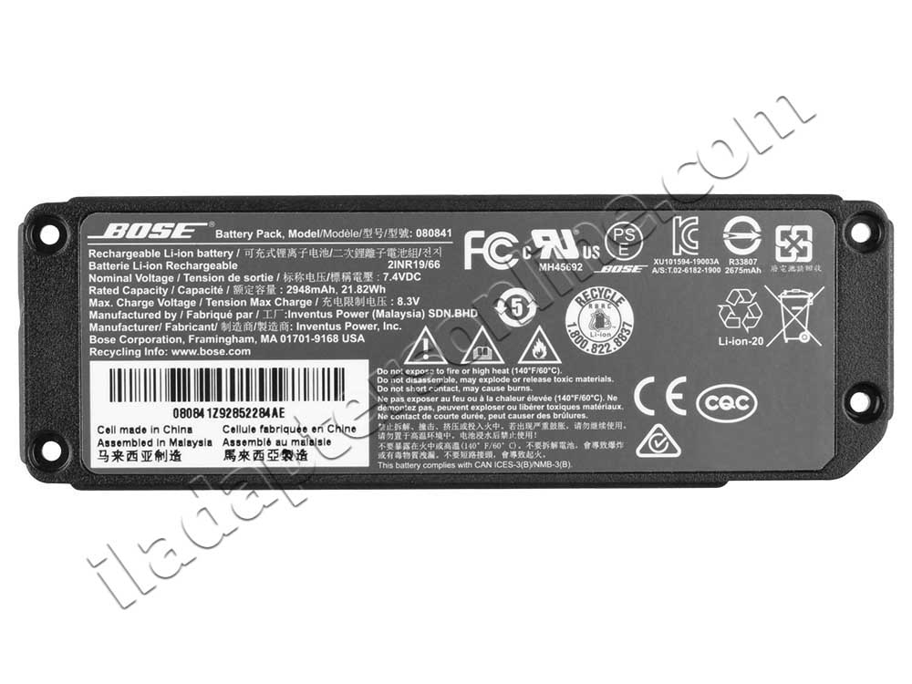 סוללה חלופית עבור Bose 088789 Bose Soundlink Mini 2 Serie 2948mAh 21.82Wh 2-תאים