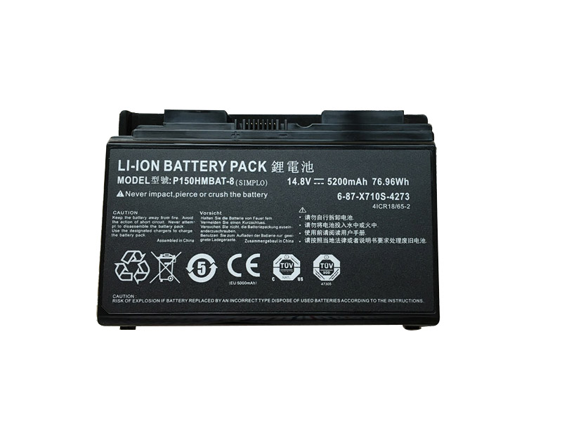 5200mAh סוללה Clevo 6-87-X710S-4274