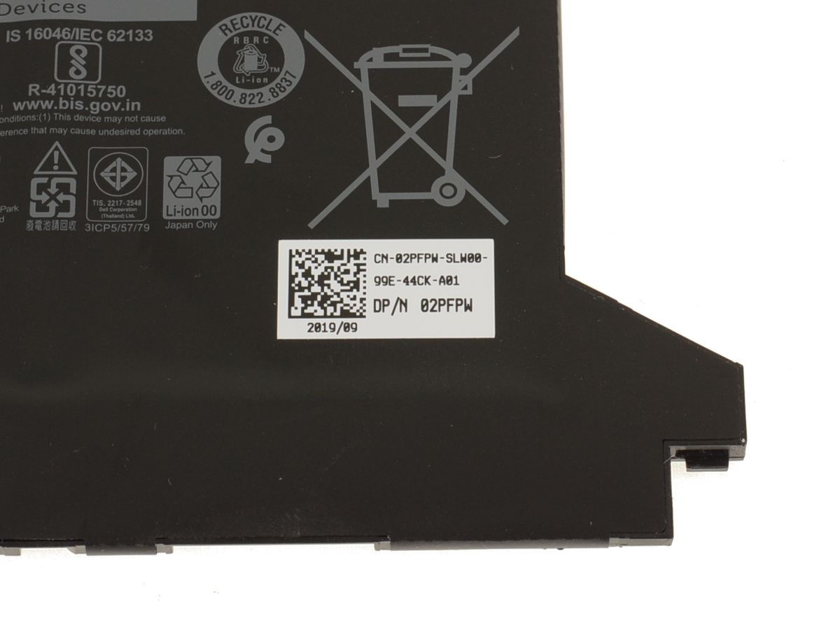 מקורי 3500mAh 42Wh סוללה Dell 0G74G 00G74G