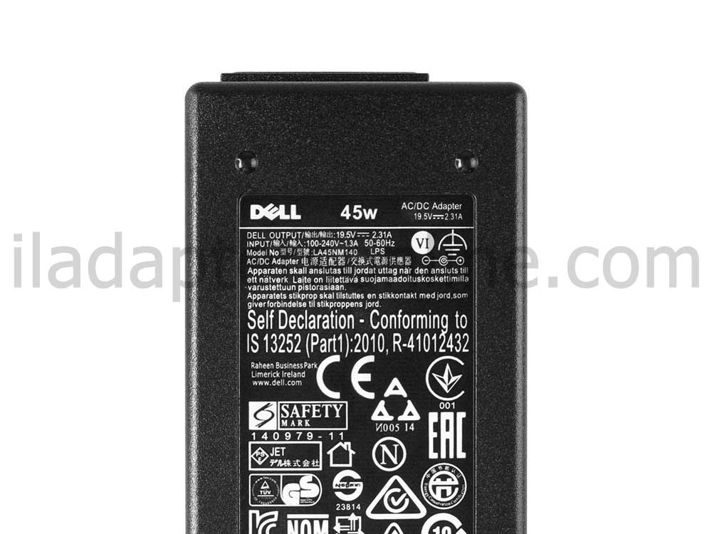 מקורי AC מתאם מטען Dell HA45NM140 45W