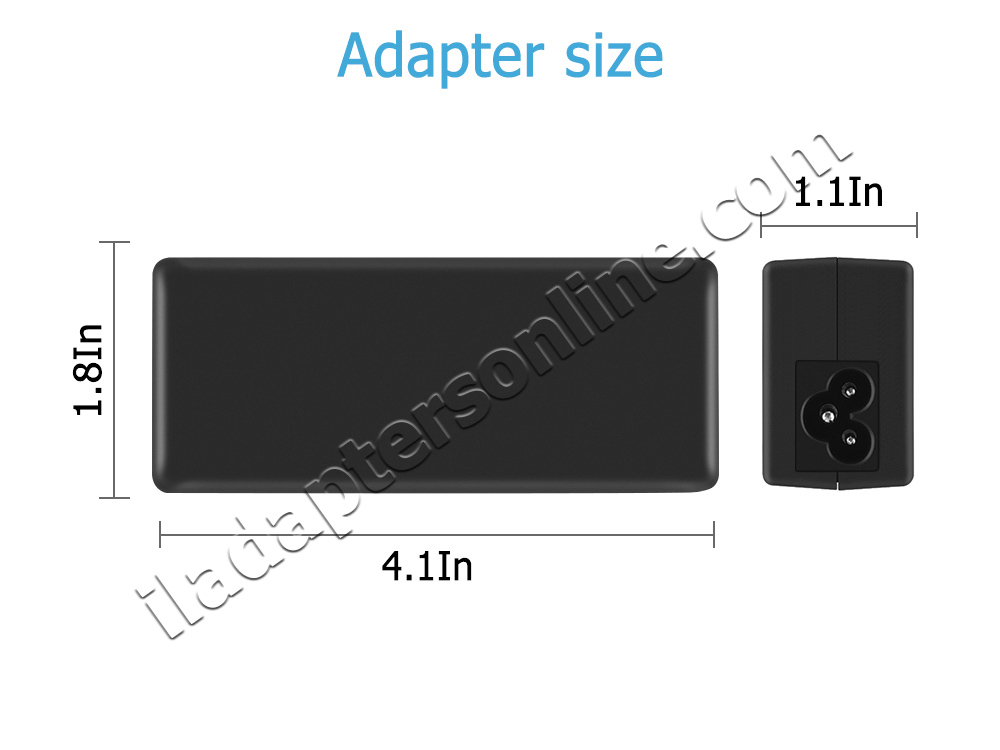 מקורי 65W Dell D20M D20M002 AC מתאם מטען + כבל חשמל