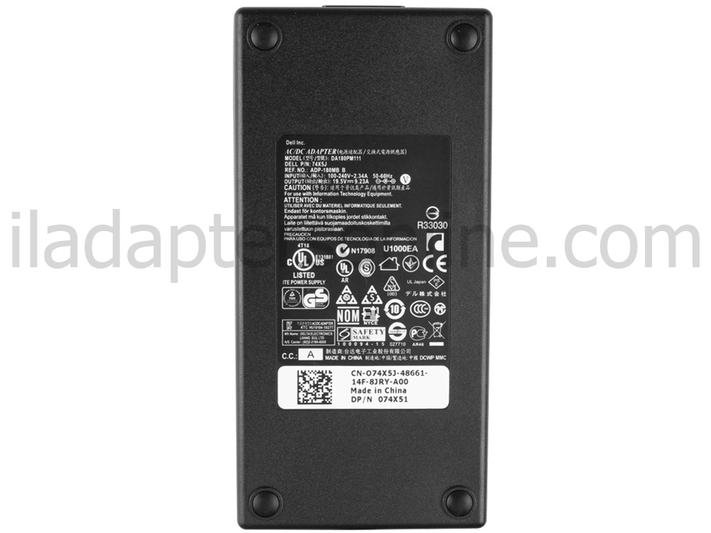 מקורי 180w Dell G3 15 3590 P89F P89F001 AC מתאם מטען