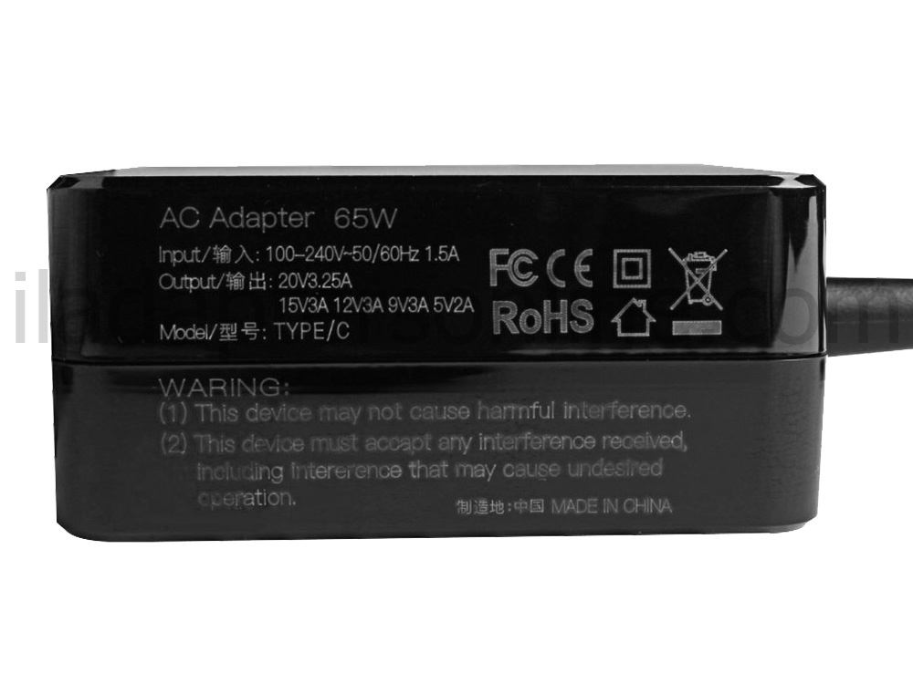 מקורי 65W USB-C AC מתאם מטען Dell 921CW - לחץ על התמונה לסגירה