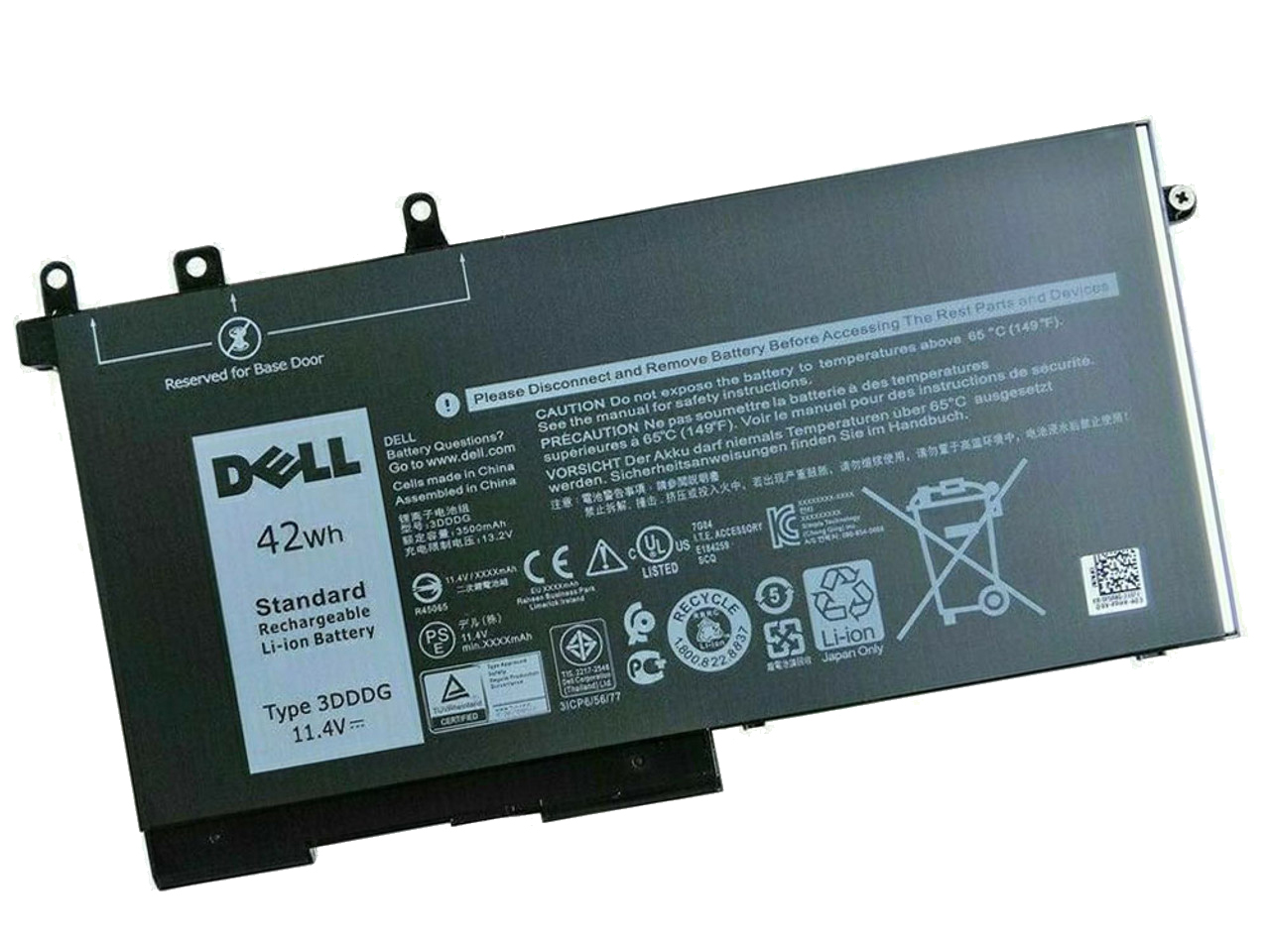 מקורי 3500mAh 42Wh 3 תא מקורי Dell Latitude 15 5580 P60F001