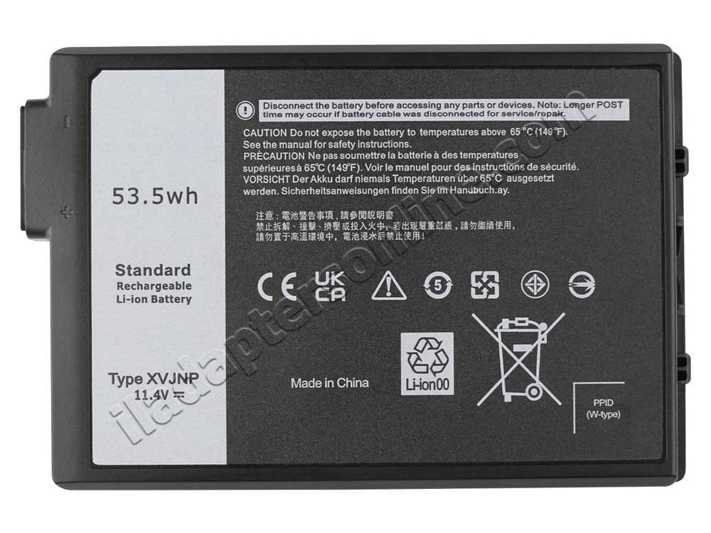 Dell Latitude 5430 Rugged P148G P148G001 סוללה 4457mAh 53.5Wh