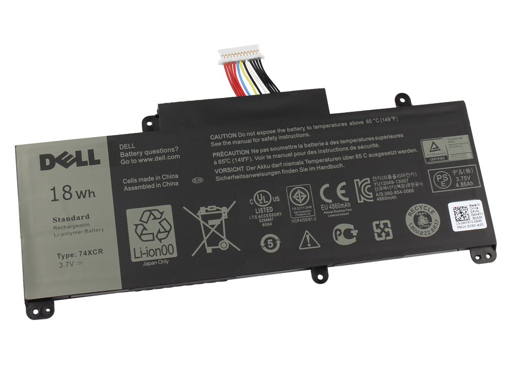 מקורי 18Wh מקורי Dell 074XCR 74XCR