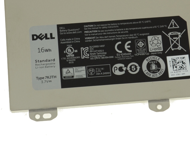 מקורי 4320mAh 16Wh סוללה Dell 29TVH 7KJTH J6PX6