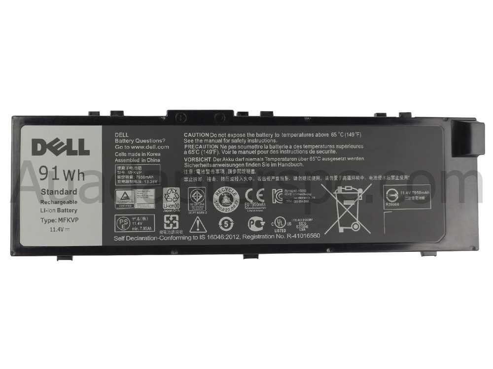 6 תא 91Wh Dell Precision 7710 P29E P29E001 מקורי