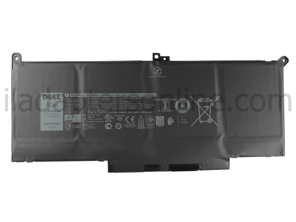 מקורי 7500mAh 60Wh 4 תא מקורי Dell Latitude 7480 P73G001