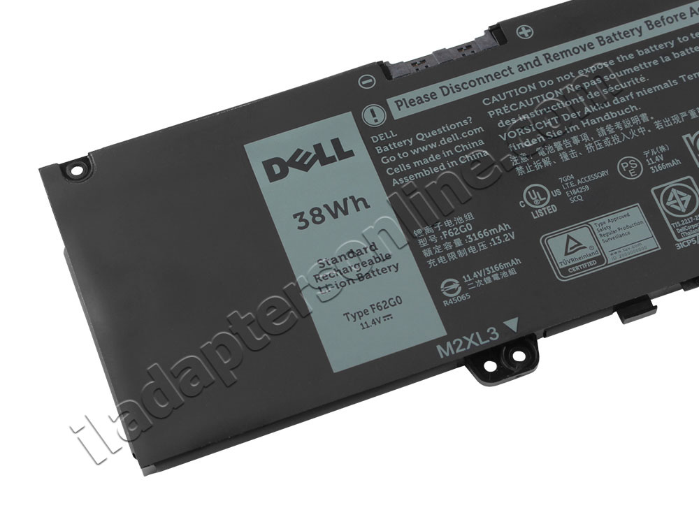 מקורי 3166mAh 38Wh 3 תא Dell Inspiron 13 7386 P91G001 מקורי