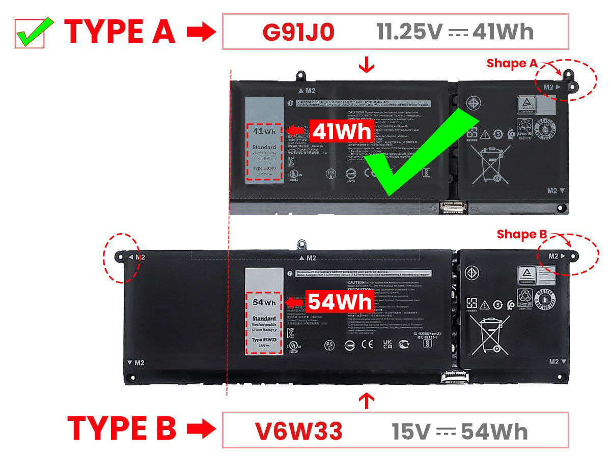 מקורי 3640mAh 41Wh סוללה Dell G91J0