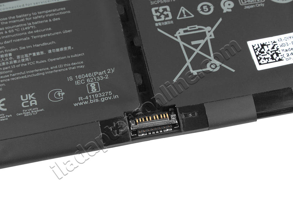 מקורי 3640mAh 41Wh סוללה Dell G91J0