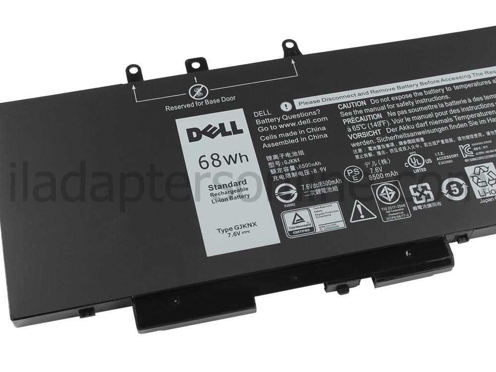 8500mAh 68Wh 4 תא Dell Precision M7520 P53F P53F002 סוללה