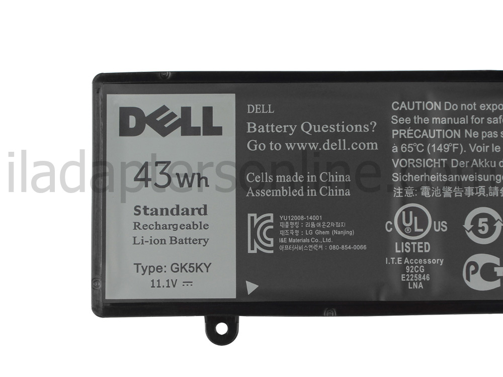 מקורי 43Wh 3 תא סוללה Dell Inspiron 3153 2-in-1 P20T P20T004