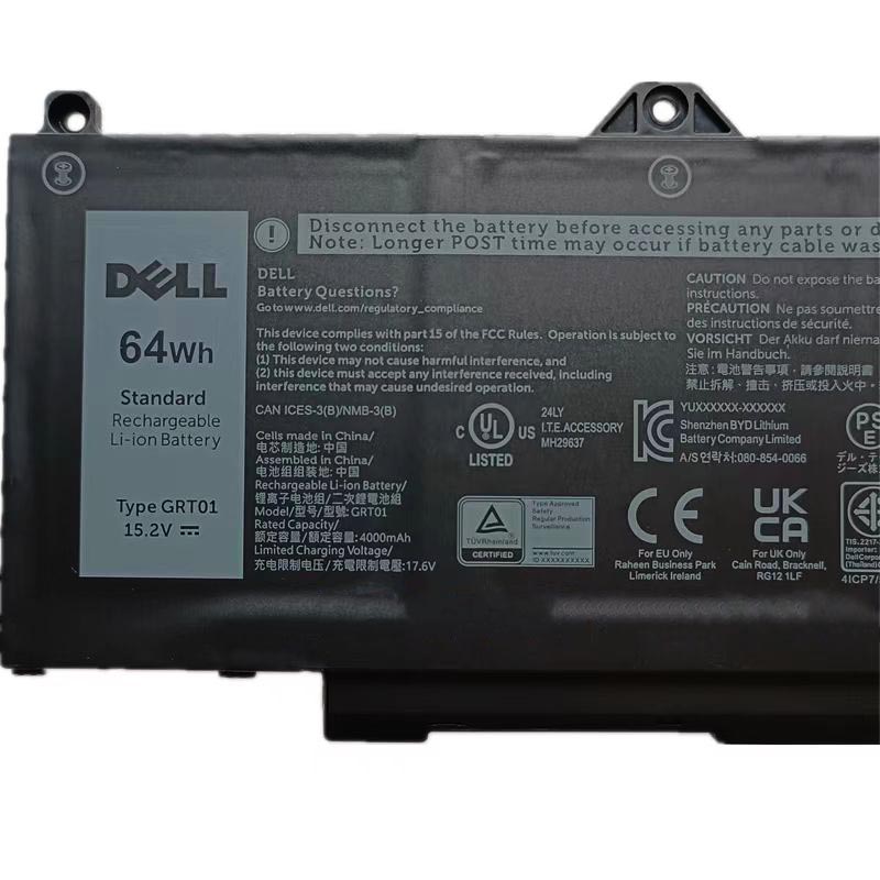 מקורי 15.2V 4000mAh 64Wh סוללה Dell GRT01