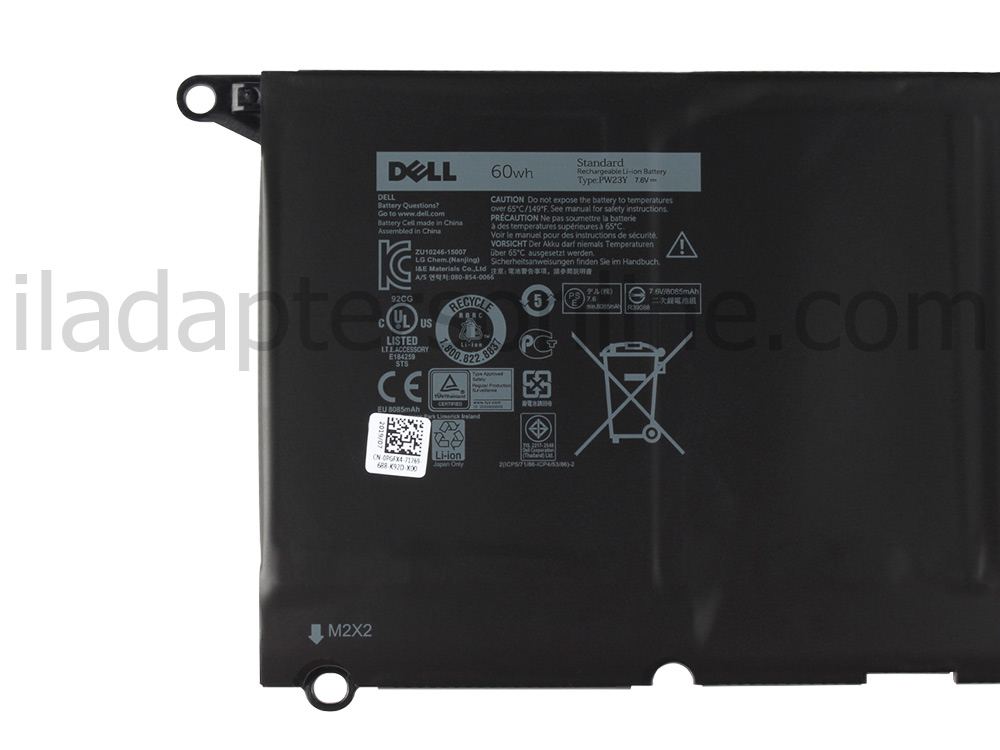 מקורי 60Wh סוללה Dell XPS 13 9360-3776