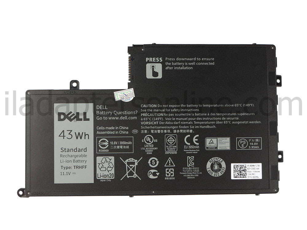 מקורי 3800mAh 43Wh סוללה Dell 01WWHW