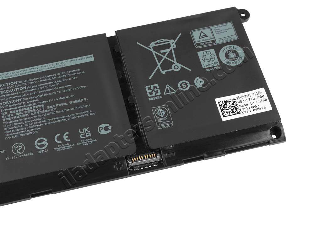 מקורי 3600mAh 54Wh סוללה Dell Inspiron 13 5310 P145G P145G001