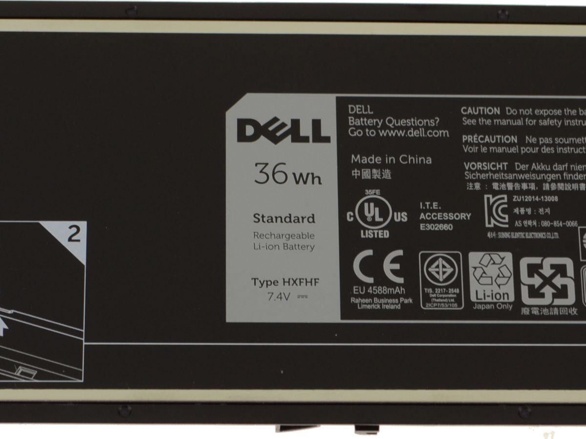 מקורי 36Wh 2 תא סוללה Dell Venue 11 Pro (7130)