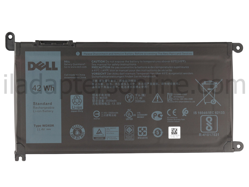 3500mAh 42Wh 3 תא Dell Latitude 3190 2-in-1 P26T003 תא