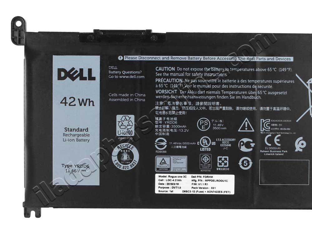 מקורי 3500mAh 42Wh סוללה Dell Inspiron 5598