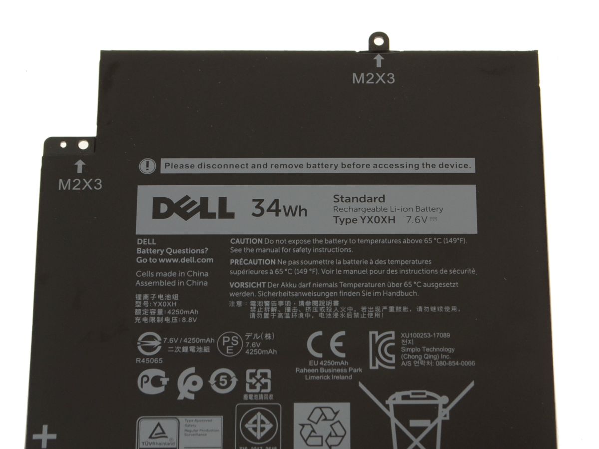 מקורי 4250mAh 34Wh סוללה Dell 0C668F