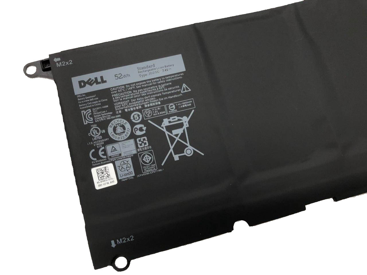 מקורי 4 תא 52Whr 7000mAh מקורי Dell XPS 13 9343 P29G004