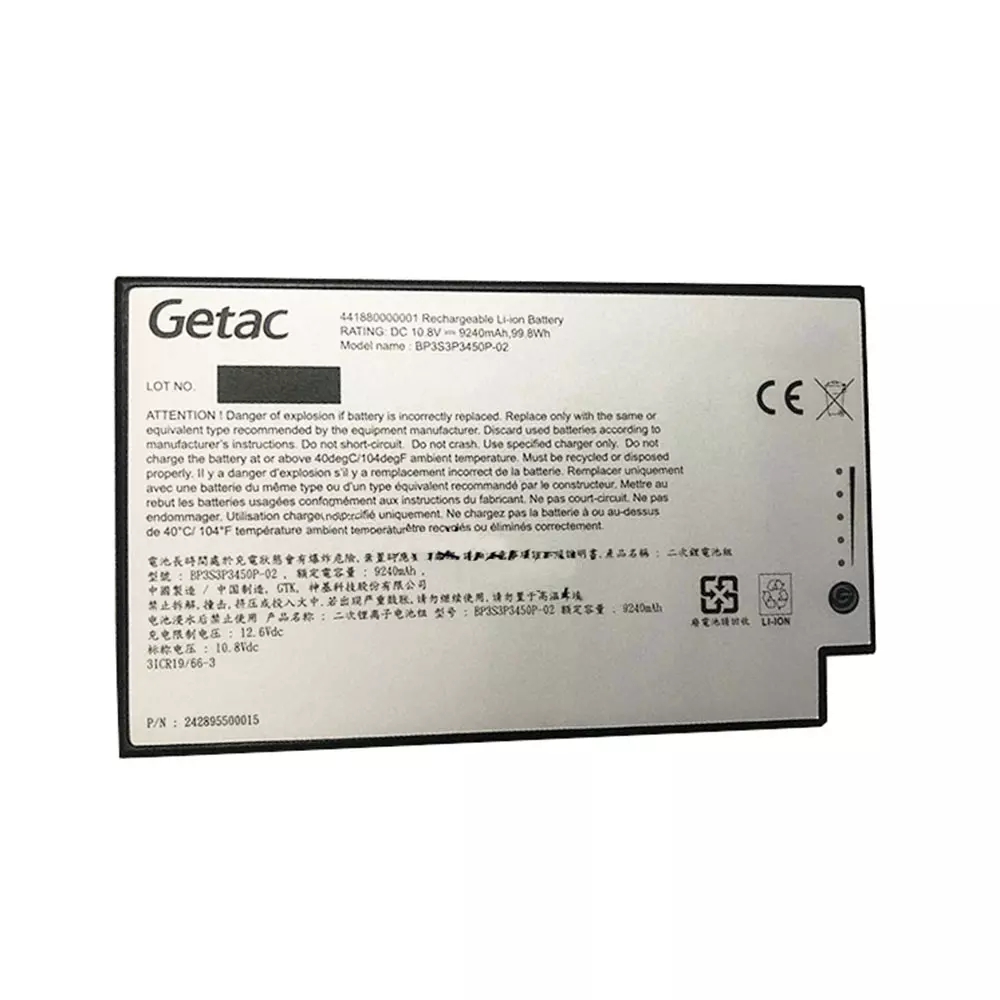 סוללהפנימית למחשב נייד Getac 242895500049 9240mAh 99.8Wh 12-תאים