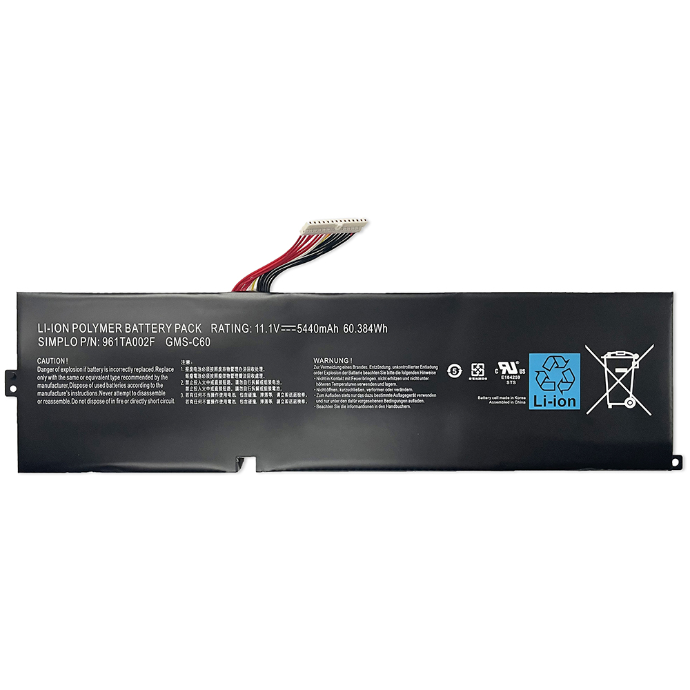 מקורי Gigabyte 3ICP8/38/83-2 Razer RZ09-0071 סוללה 5440mAh 60.384Wh 3-תאים