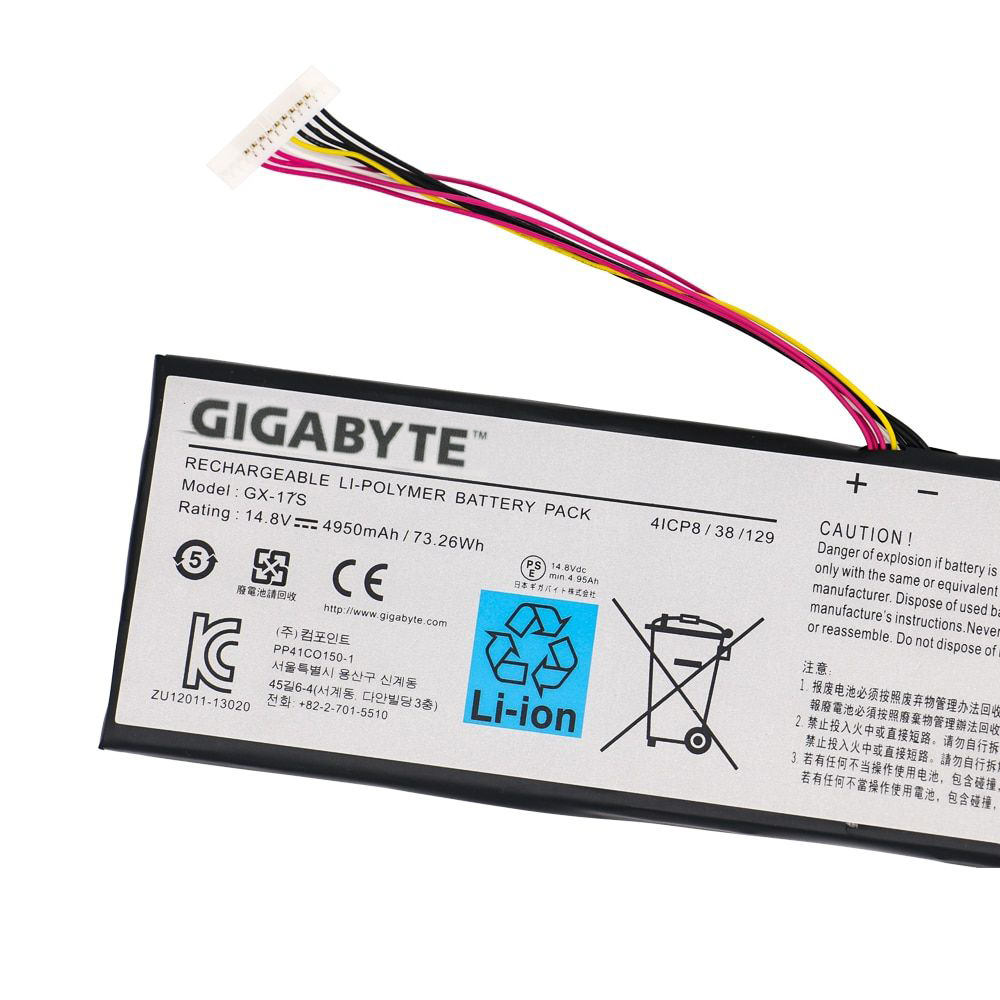 מקורי Gigabyte Aorus X3 Plus v5 סוללה 4950mAh 73.26Wh 4-תאים