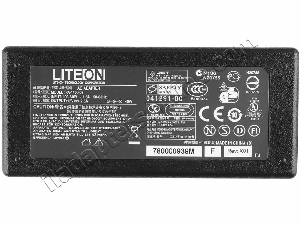 40W Medion Akoya P55491 (MD 20491) מתאם מטען