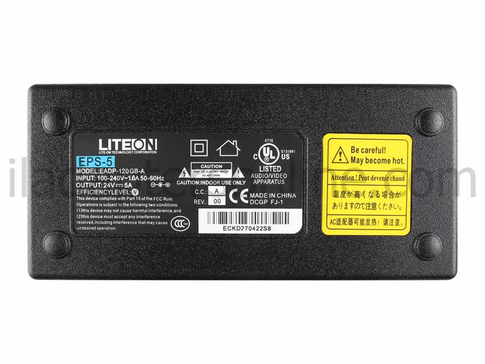 120W LG 19LE3300-ZA LG 19LE3400-ZA מתאם מטען + כבל חשמל