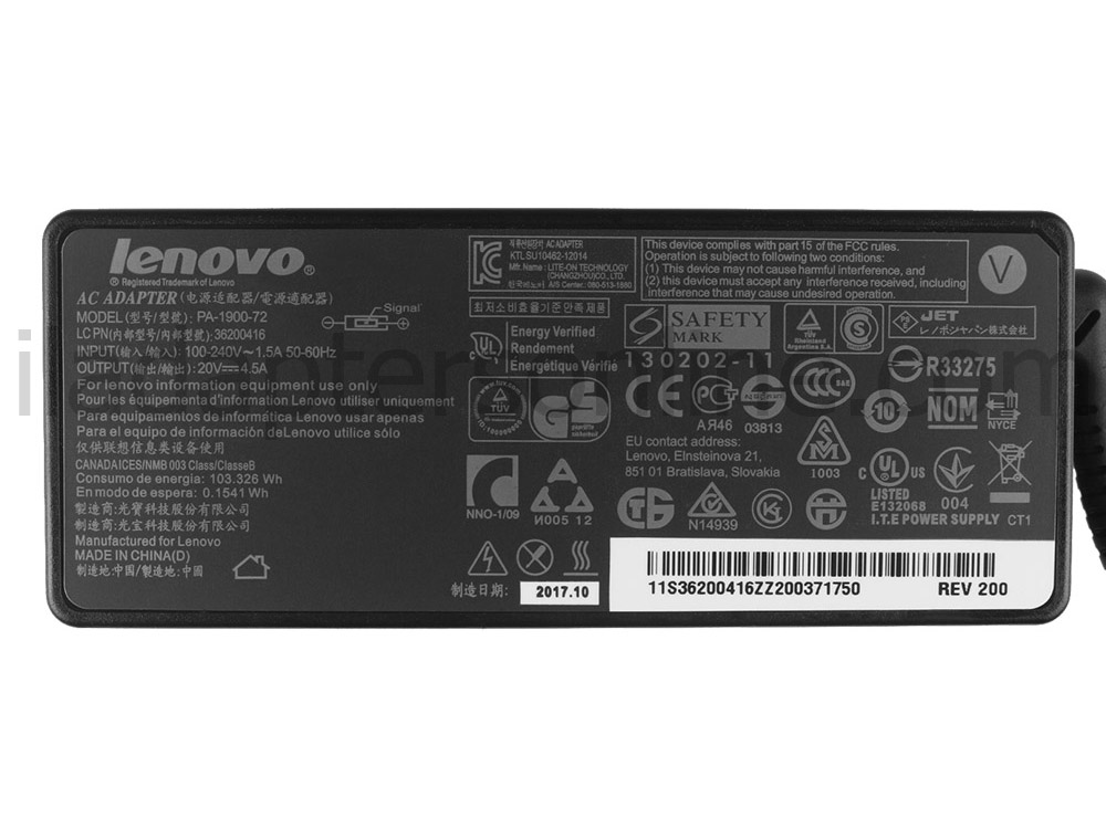 מקורי 90W Lenovo ThinkPad USB-C Dock Gen 2 40AS0090EU AC מתאם מטען