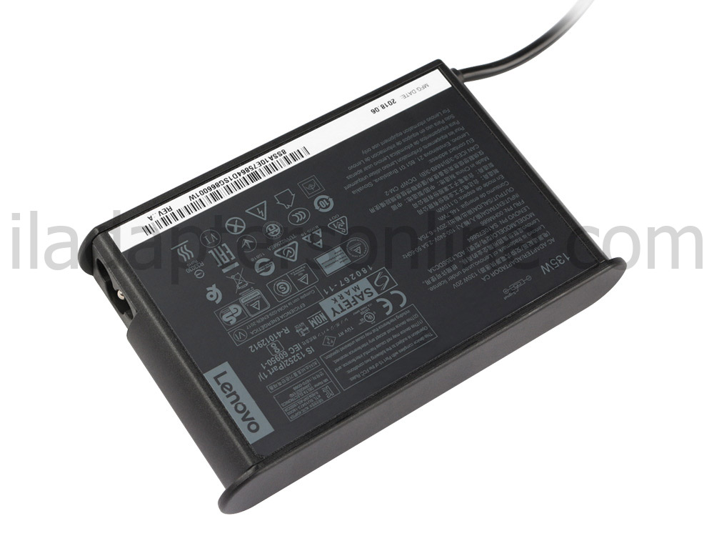 מקורי 135W Slim Lenovo ThinkPad X1 Extreme 2nd Gen 20QV0010FR AC מתאם מטען