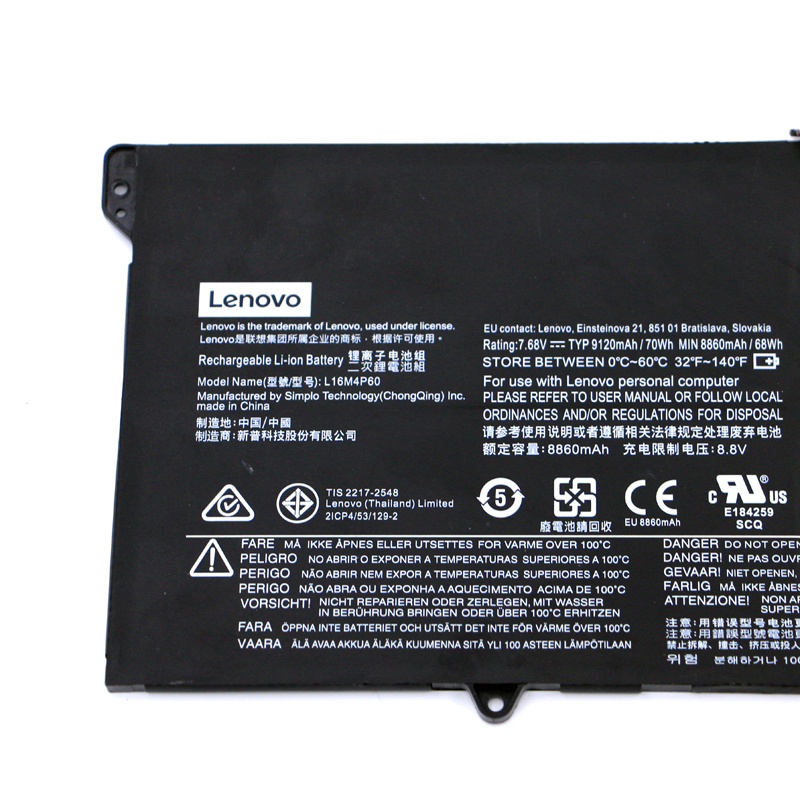 מקורית Lenovo Yoga 920-13IKB 80Y7 סוללה 9120mAh 70Wh