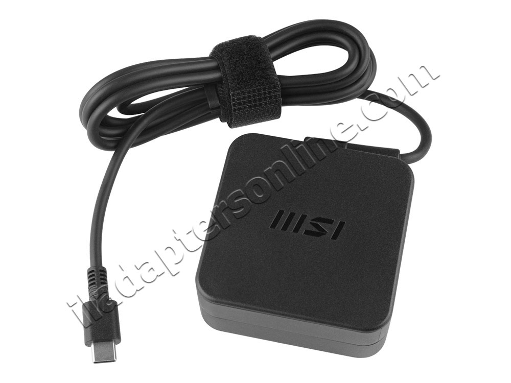 65W USB-C/Type-C MSI Prestige 13 AI Evo A1MG AC מתאם מטען + כבל חשמל