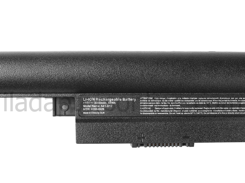 מקורי 3000mAh 45Wh סוללה Medion Akoya P7648