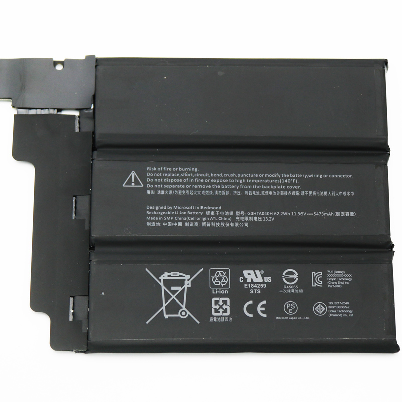 מקורי Microsoft G3HTA041H G3HTA040H סוללה 5473mAh 62.2Wh 6-תאים